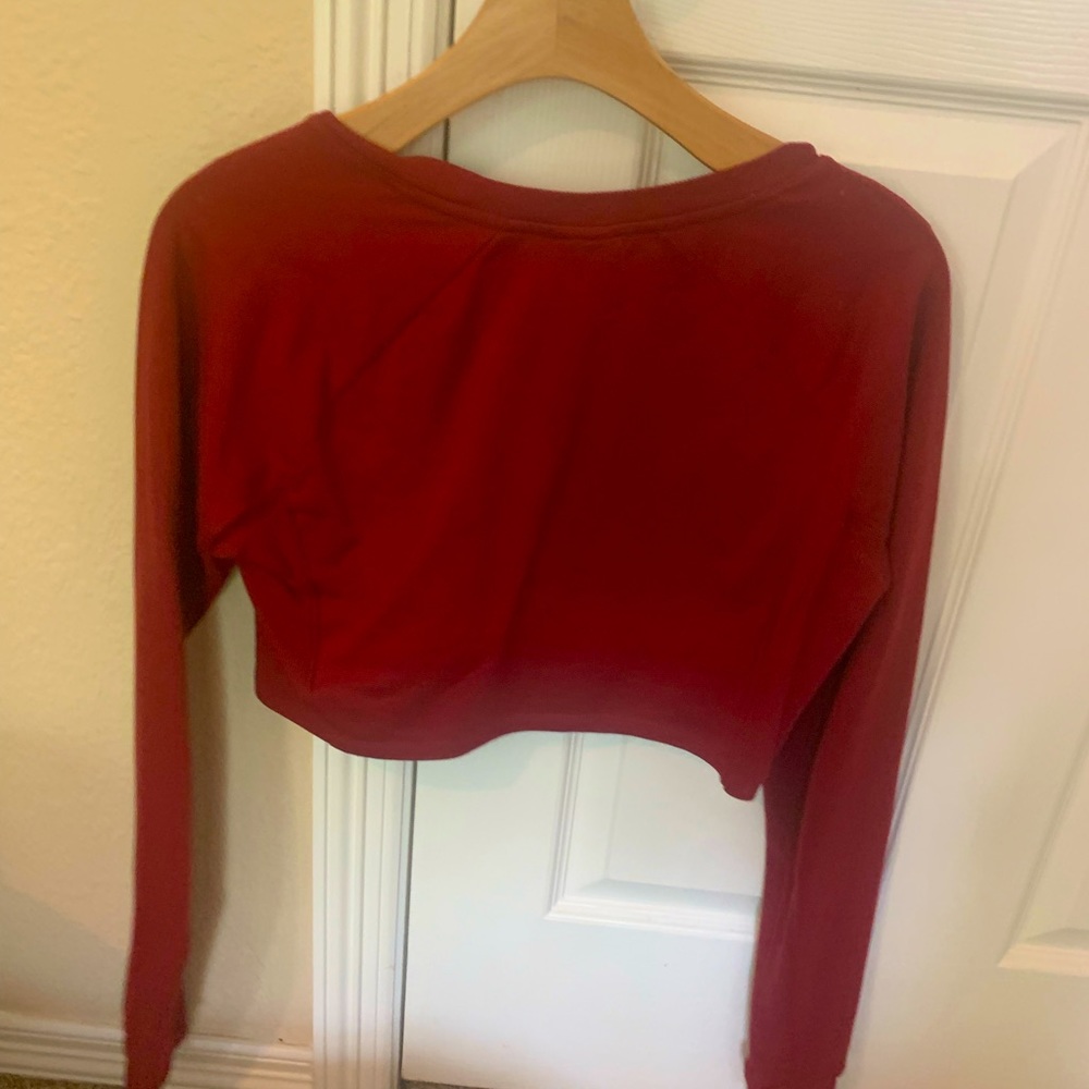 GYMSHARK Red crop top small!